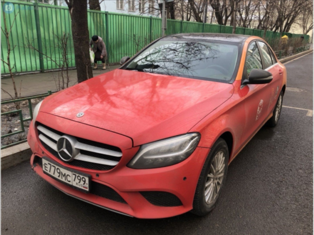 Mercedes C180 после каршеринга.